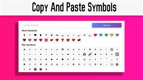 symbol combo copy and paste